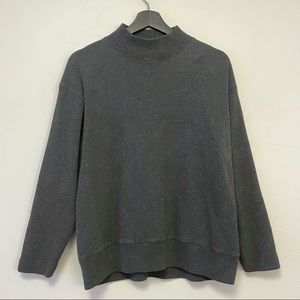 Vintage Grey Mock Neck Sweatshirt. Jones New York Sport size Petite Medium